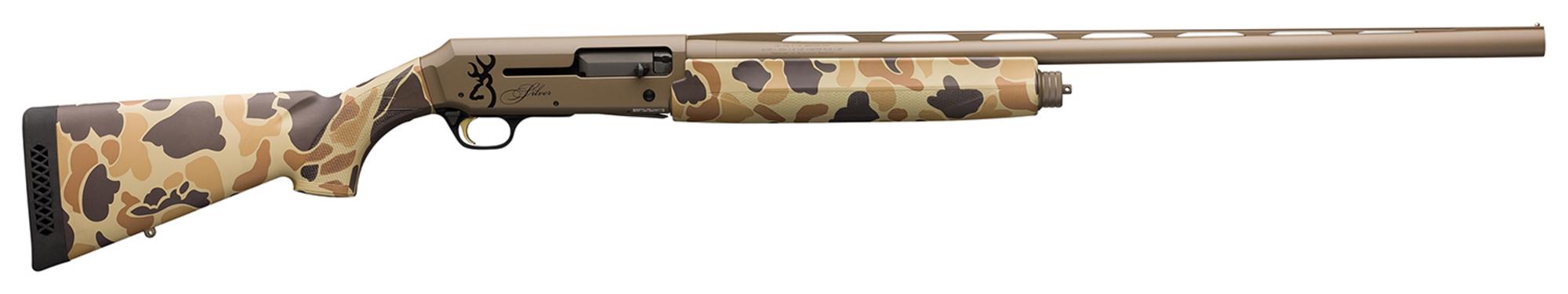 Browning Silver Field Shotgun 011430205, 12 Gauge, 26", 3.5" Chmbr, Fixed Textured Grip Paneled Stock, Semi-Humpback Finish