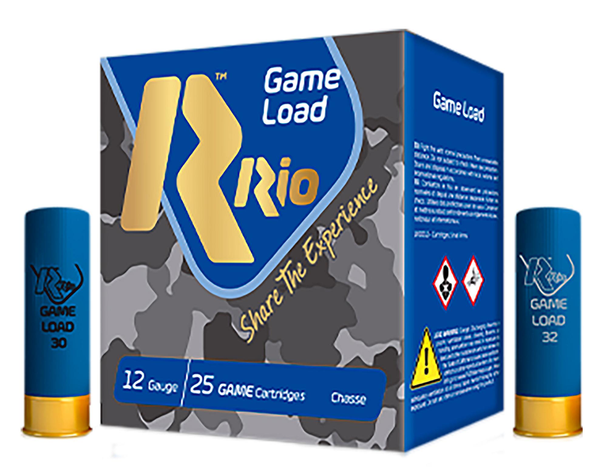 Rio Game Load Shotshells TG3675, 12 Gauge, 2-3/4", 1 1/4 oz, 1250 fps, #7.5 Lead Shot, 25 Rds/box