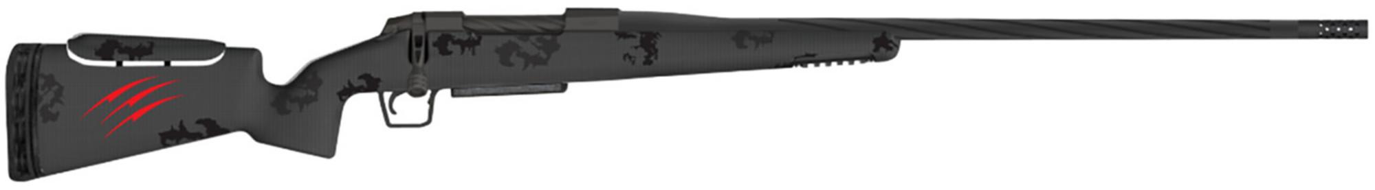 Fierce Twisted Rival XP Bolt Action Rifle FRXP28NOS24BBO, 28 Nosler, 24" Threaded, Blackout Camo Carbon Stock, 3 Rds