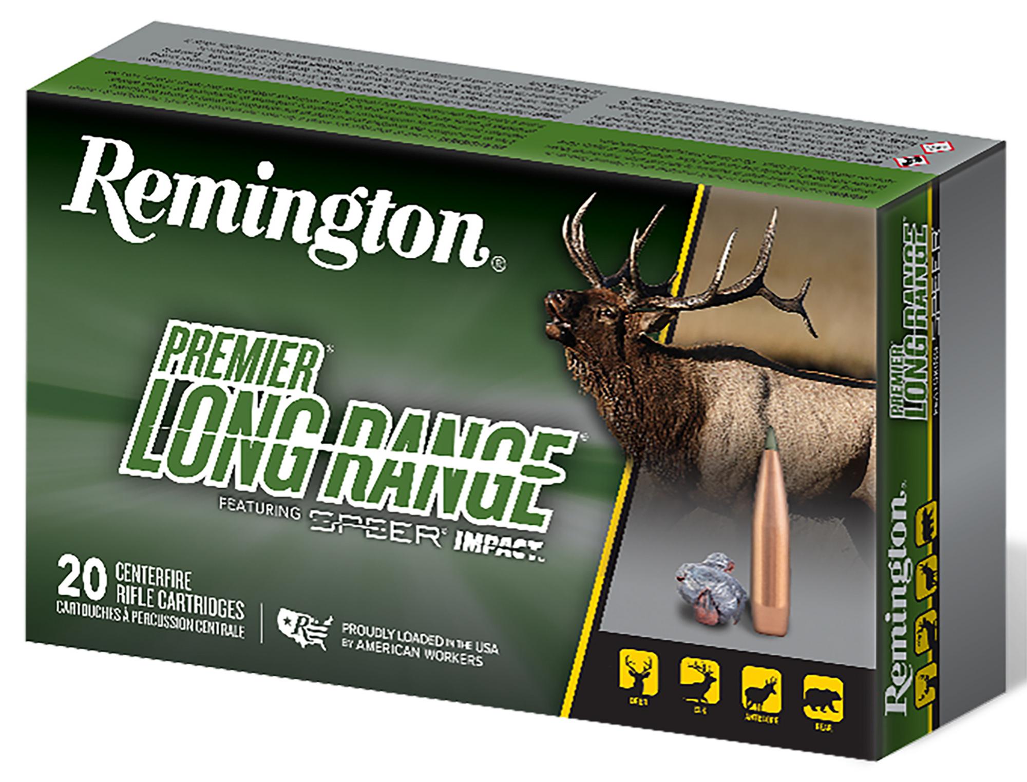 Remington Premier Long Range Rifle Ammunition R28829, 7mm PRC, Speer Impact, 175 gr, 3000 fps, 20 Rd/Bx