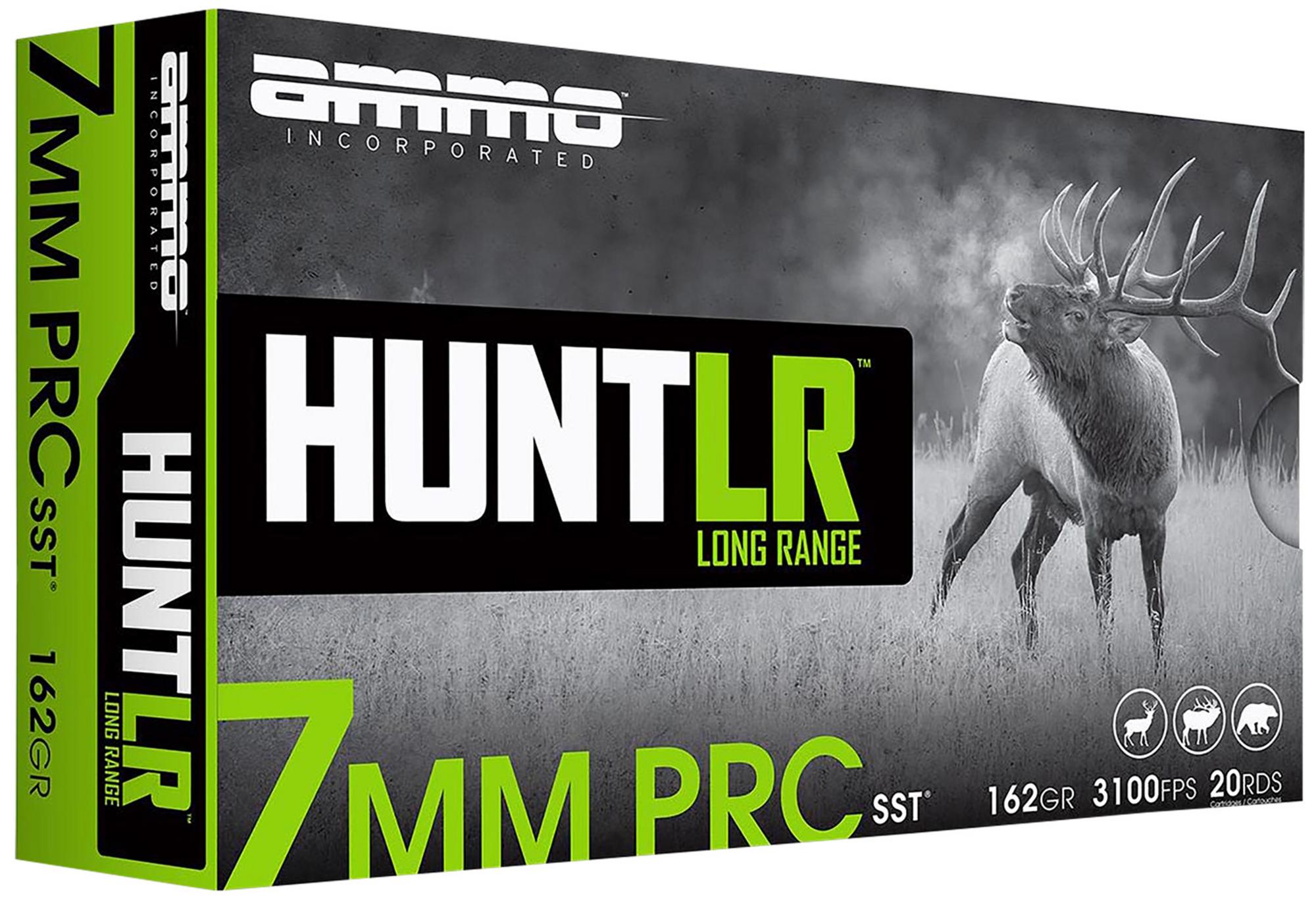 Ammo Inc Hunt Rifle Ammunition 7PRC162SSTA20, 7mm PRC, Super Shock Tip, 162 gr, 3100 fps, 20 Rd/Bx