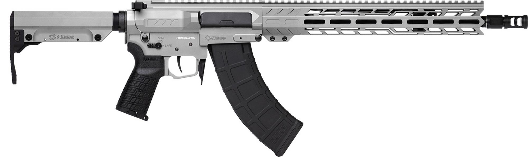 CMMG MK47 Resolute Semi-Auto Rifle 76AED0ATNG, 7.62x39mm, 14.30" Pinned, CMMG RipStock, Tungsten Gray Cerakote, 30 Rds