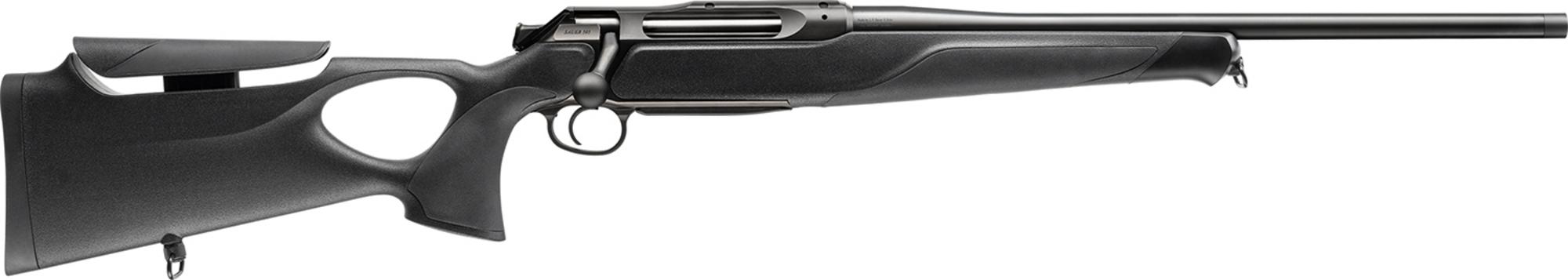 Sauer 505 Synchro XT Bolt Action Rifle 80117645, 222 Rem, 20" Threaded, Thumbhole w/Adj Comb Stock, 3 Rds