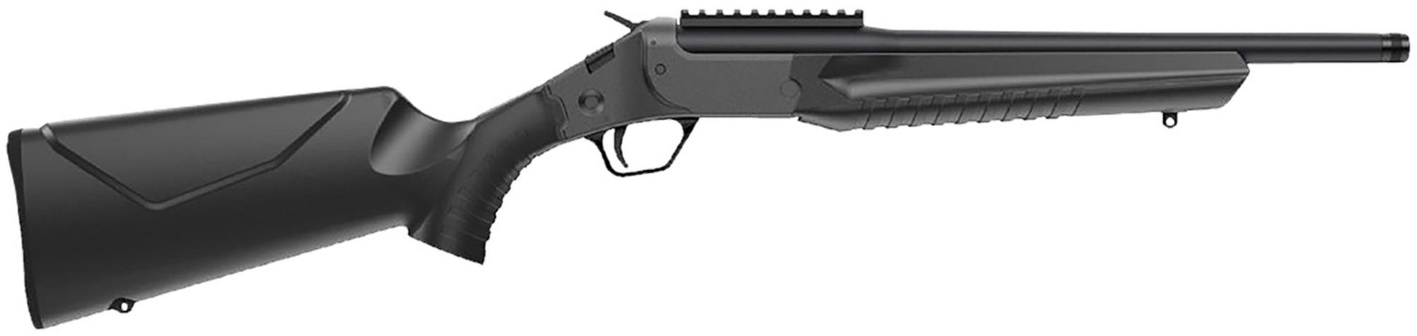 Rossi LWC Break Open Rifle LWC044MBK, 44 Mag, 16.5" Threaded, Fixed Black Stock, 1rd Rds