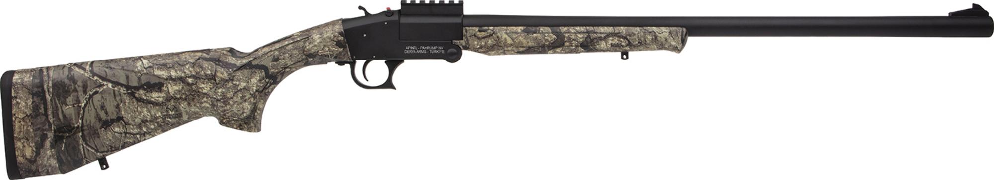 Rock Island Single Shot Full Size Shotgun BRTS2412, 12 Gauge, 24", 3" Chmbr, Black Anodized Picatinny Rail Receiver, Fixed Realtree Timber Synthetic Stock