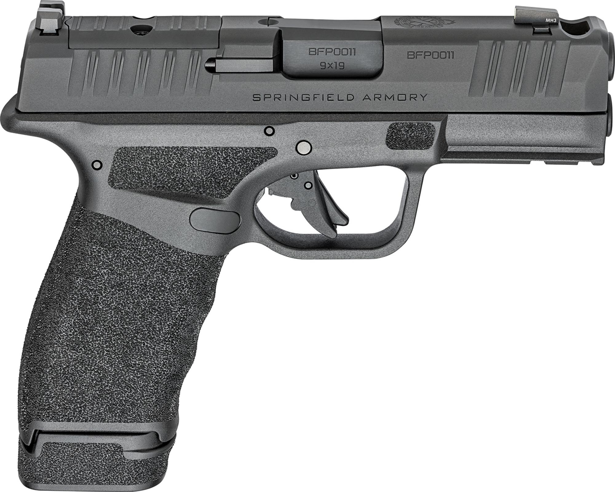 Springfield Hellcat Pro OSP Pistol HCP9379BOSPCOMP, 9mm, 3.7", Optic Ready, w/ Comp, Black Finish, 15 Rds