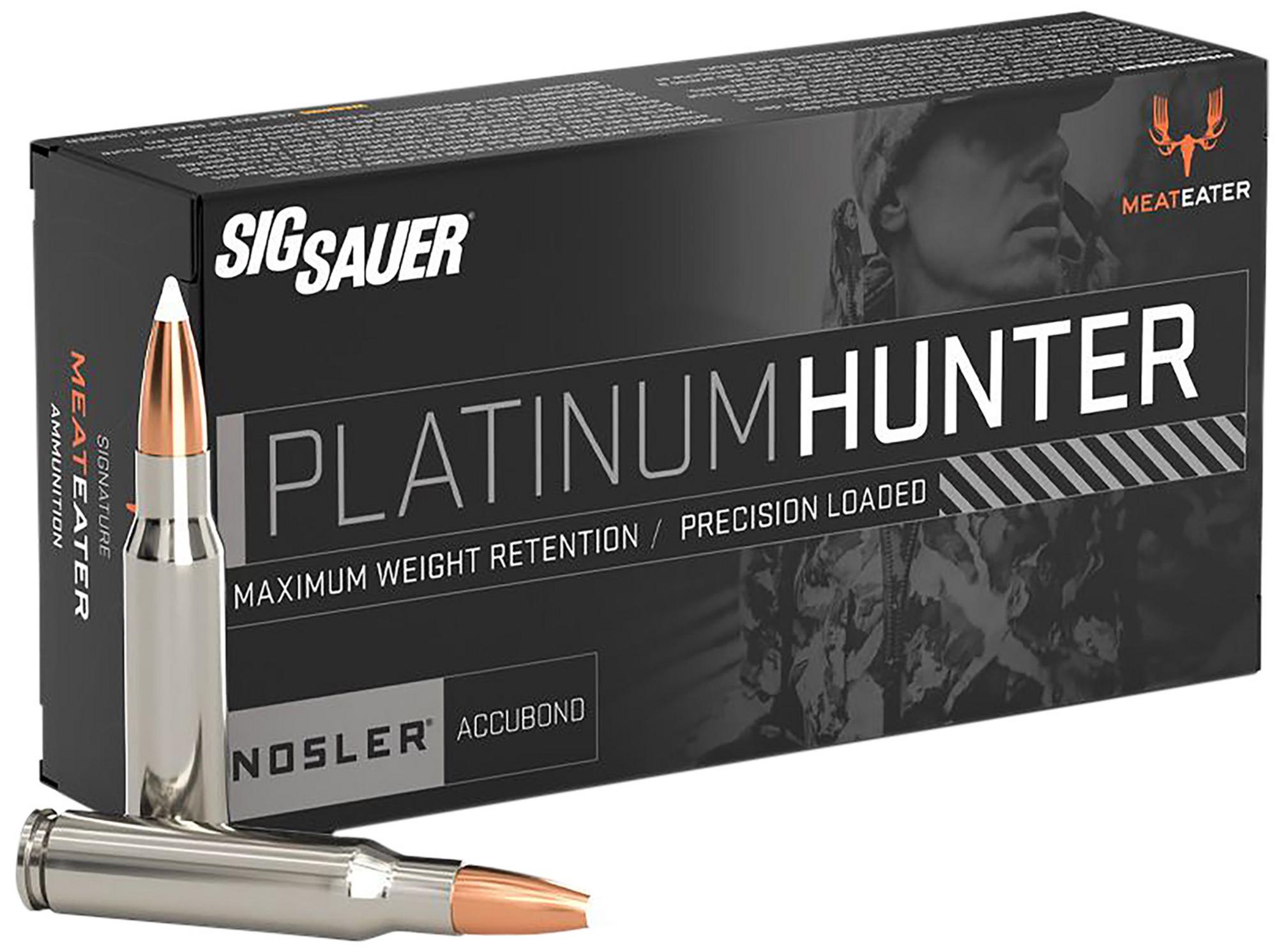 Sig Platinum Hunter Rifle Ammunition E7RMPH16020, 7mm Rem, 160 gr, 20 Rd/Bx