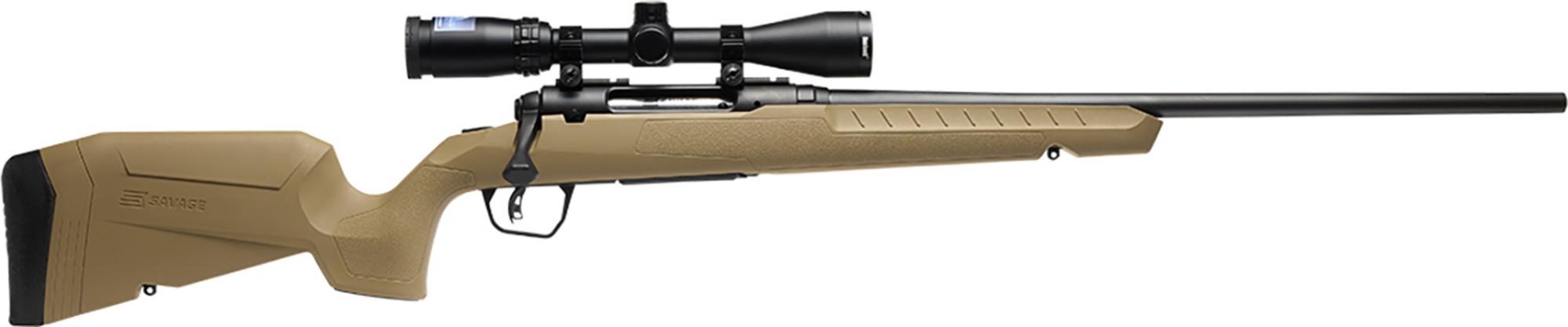 Savage Arms Axis 2 XP Bolt Action Rifle 32168, 25-06 Rem, 22", 3-9X40 Scope, FDE Fixed Stock, 4 Rds