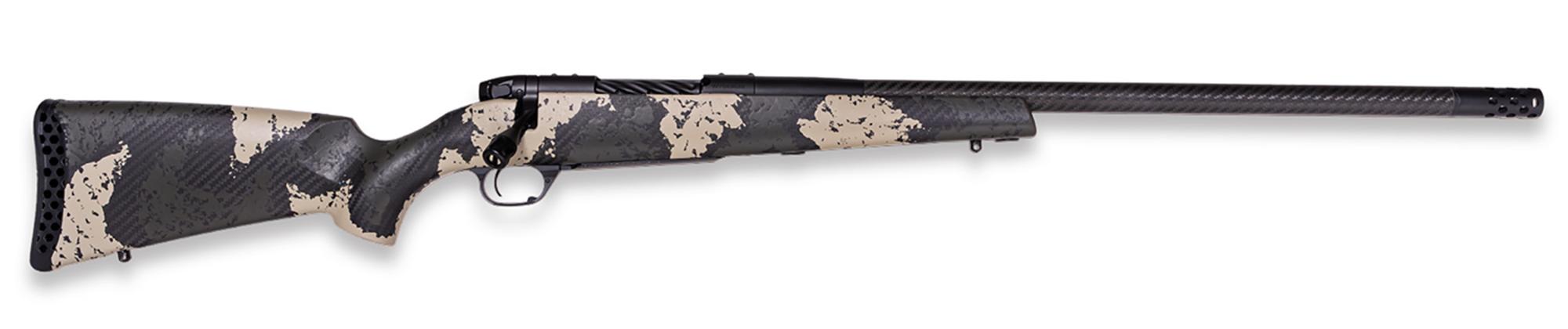 Weatherby Mark V Backcountry Guide Bolt Action Rifle MGS01N257WR6B, 257 Wthby Mag, 24" Threaded, Fixed Peak 44 tooth Black Stock, 3 Rds