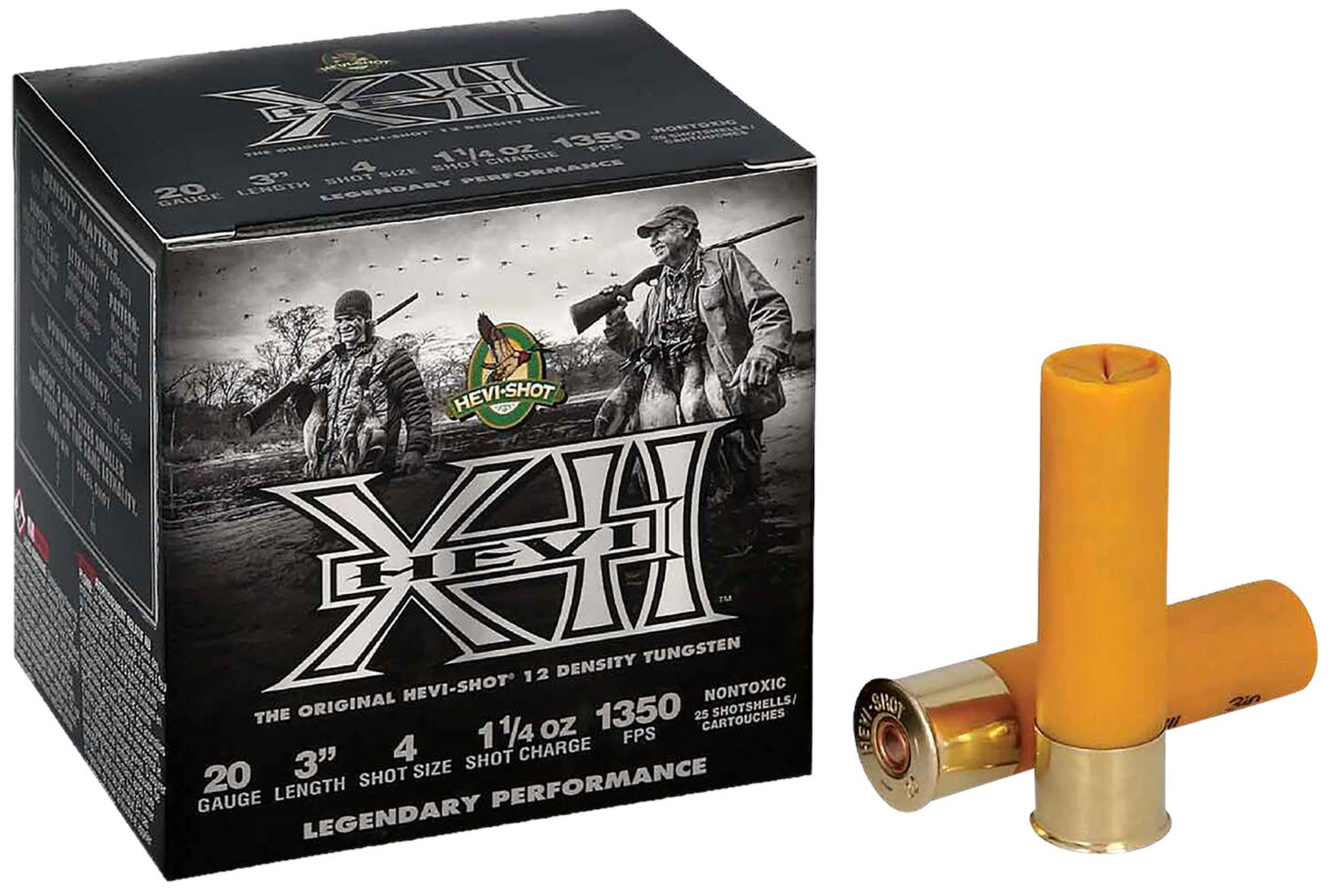 HEVI-Shot HEVI-XII Shotshells HS53202, 20 Gauge, 3", 1 1/4 oz, #2 Steel Shot, 25 Rds/box