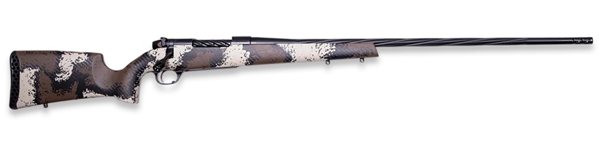 Weatherby Mark V High Country Bolt Action Rifle MHC01N7MMBR2B, 7mm BC, 24" Threaded, WYO w/ Backpack Sponge Pattern Accents Brown Stock, 3 Rds