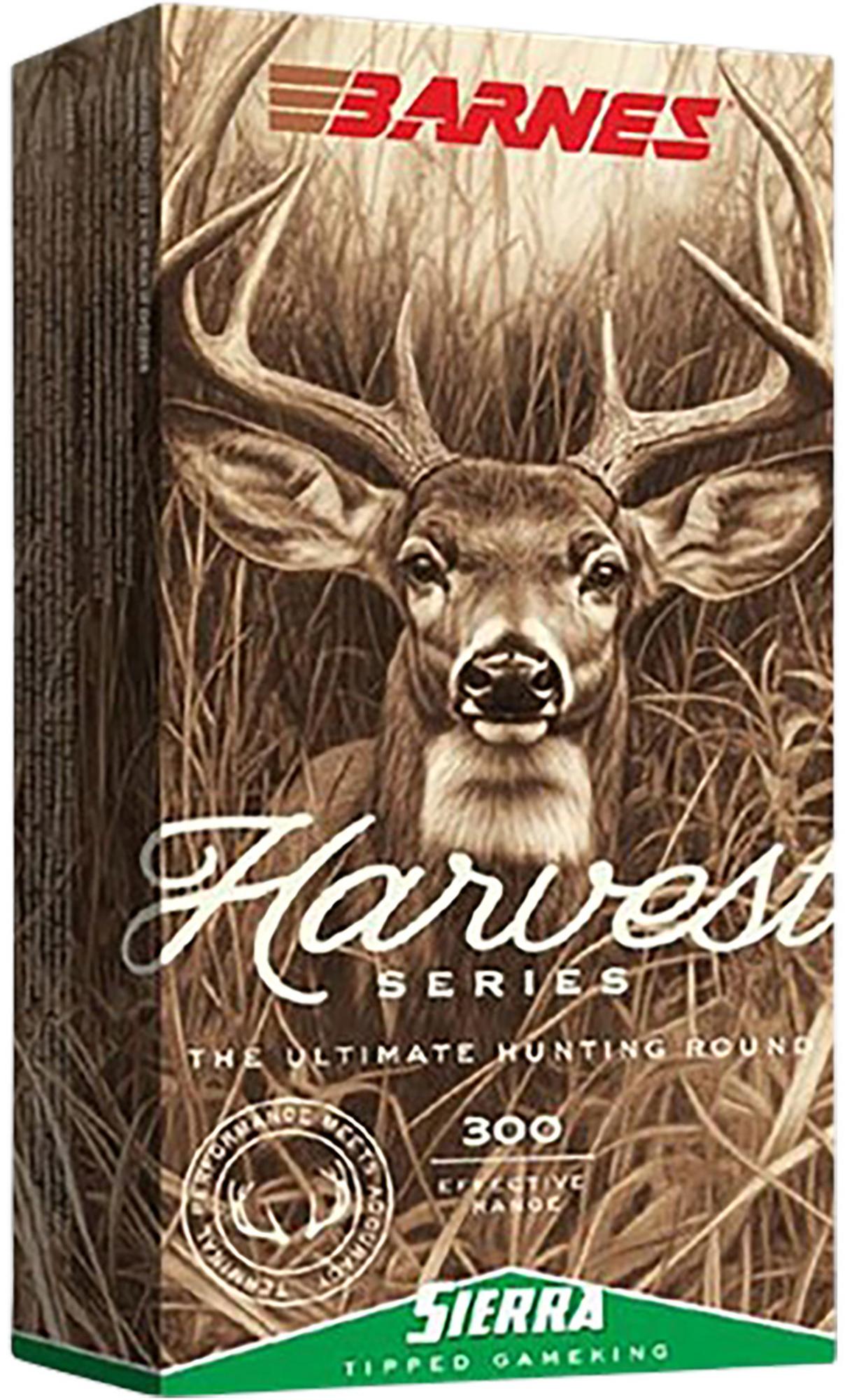 Barnes Harvest Rifle Ammunition 32402, 7mm Rem Mag, Sierra Tipped GameKing, 150 gr, 20 Rd/Bx