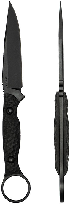 Toor Knives Anaconda Fixed Blade Knife, Shadow Black Finish (ANACONDASB)