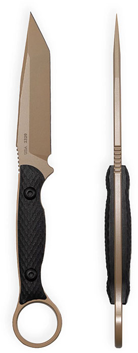 Toor Knives Serpent Fixed blade Knife, FDE Finish (SERPENTFDE)