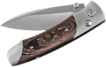 William Henry A200-8 Folding Knife, Stainless Blade, Carbon Fiber Handle (A2006)